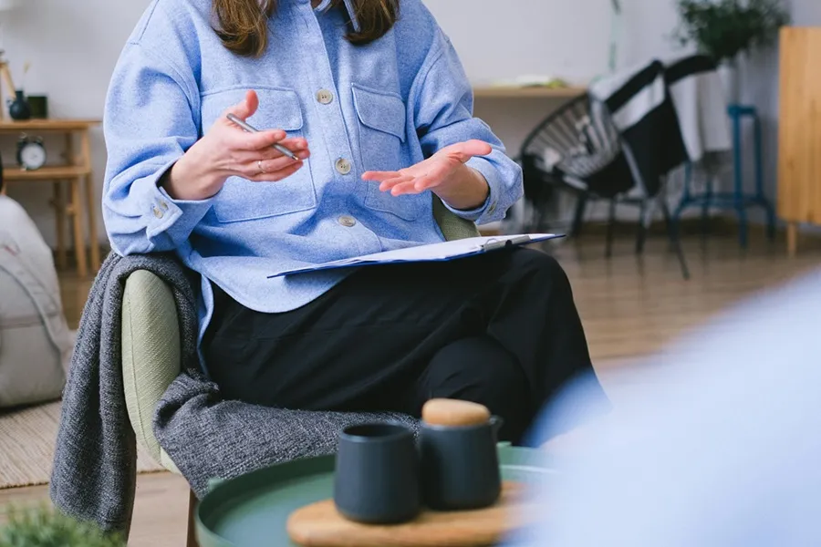 Louisa Savva facilitating a group workshop